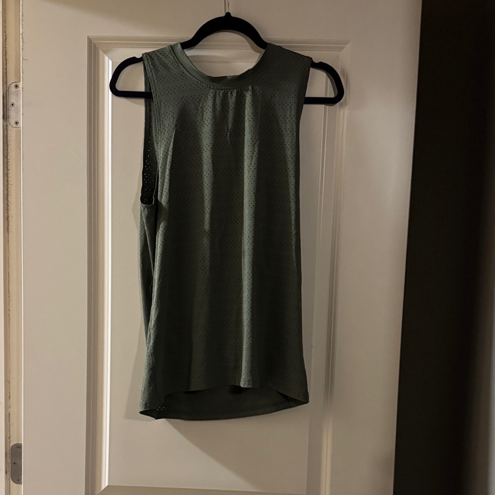 Elegant Olive Sleeveless Tank Top